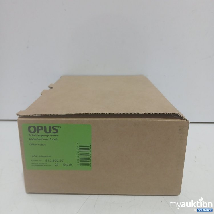 Artikel Nr. 443905: 20 Stk OPUS Schalterprogramme Abdeckrahmen 2-fach polarweiss
Art.Nr 51260237