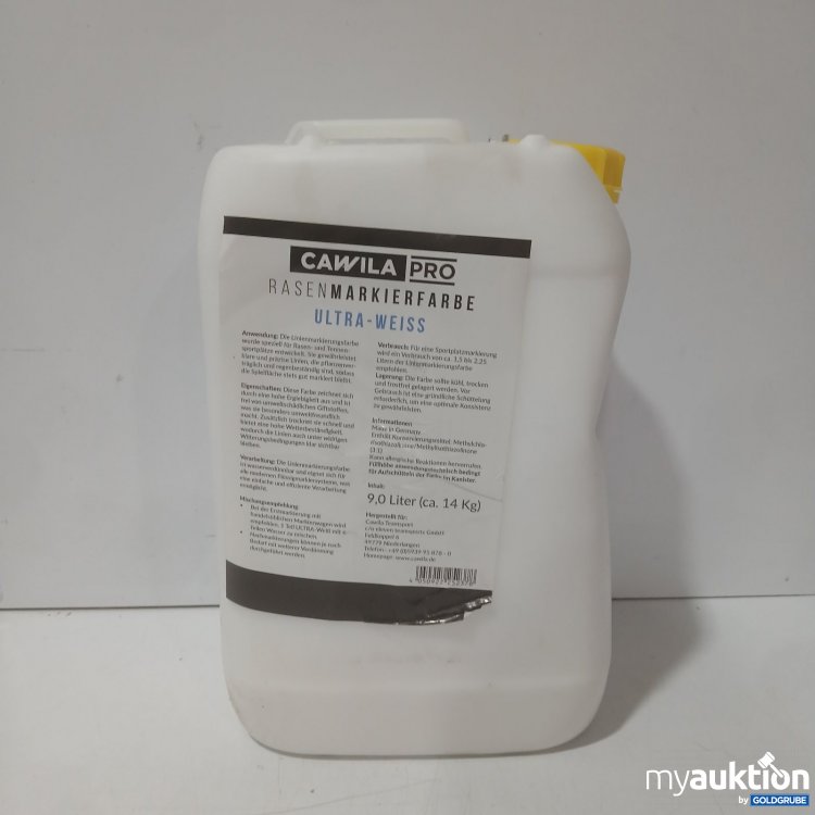 Artikel Nr. 467905 Artikel Nr. 467905: Cawila Pro Rasenmarkierfarbe Ultra-Weiss 9,0 l iter