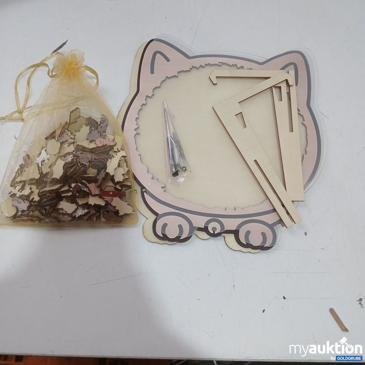 Artikel Nr. 522905: Cat shaped wooden Puzzle in Morandl color 