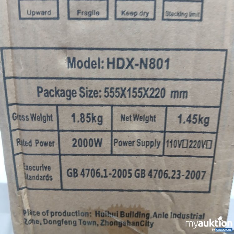 Artikel Nr. 957905: PTC Wandheizungsgerät Model: HDX-N801 555x155x220mm 