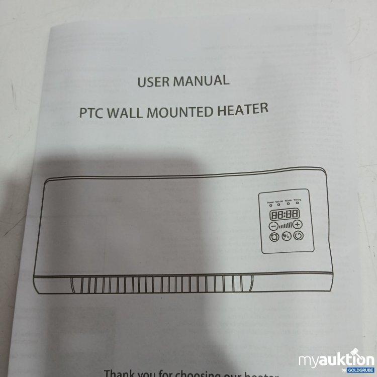 Artikel Nr. 957905: PTC Wandheizungsgerät Model: HDX-N801 555x155x220mm 