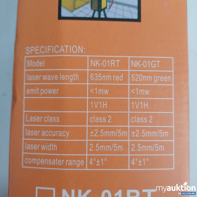 Artikel Nr. 987905 Artikel Nr. 987905: Nikotek Cross-Line Laser Level, NK-01GT