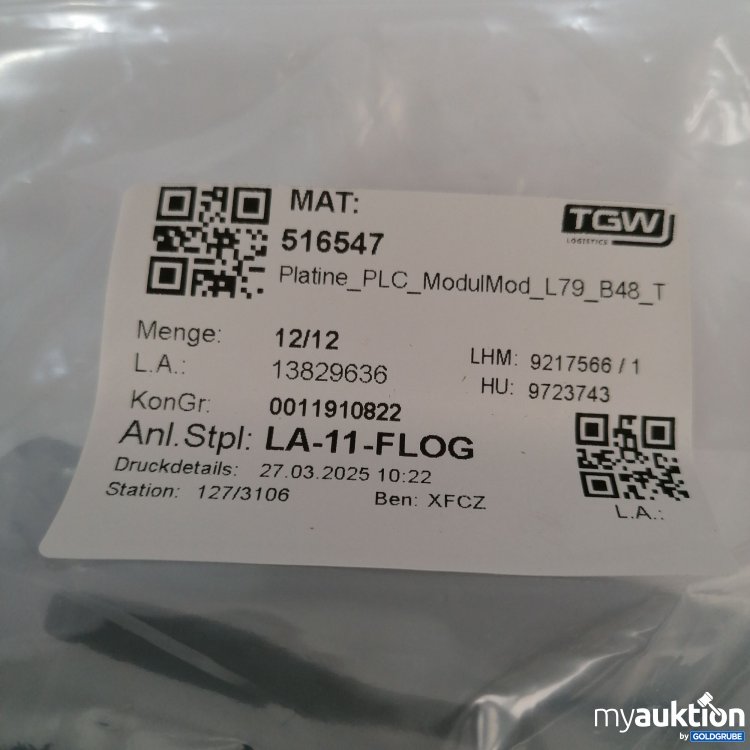 Artikel Nr. 438906: TGW Platine _PLC_ModulMod_L79_B48_T