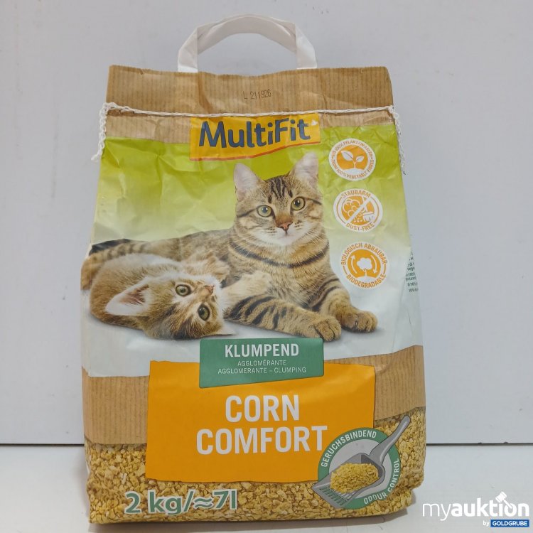 Artikel Nr. 470906: MultiFit Katzenstreu klumpend Corn Comfort 2kg