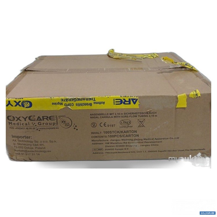 Artikel Nr. 478906 Artikel Nr. 478906: 100 Stk Oxycare Nasenbrille mit 2,10 m Sicherheitsschlauch