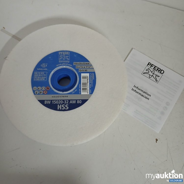 Artikel Nr. 824906: Schleifbockscheibe HSS 80 BW 15020-32 AW