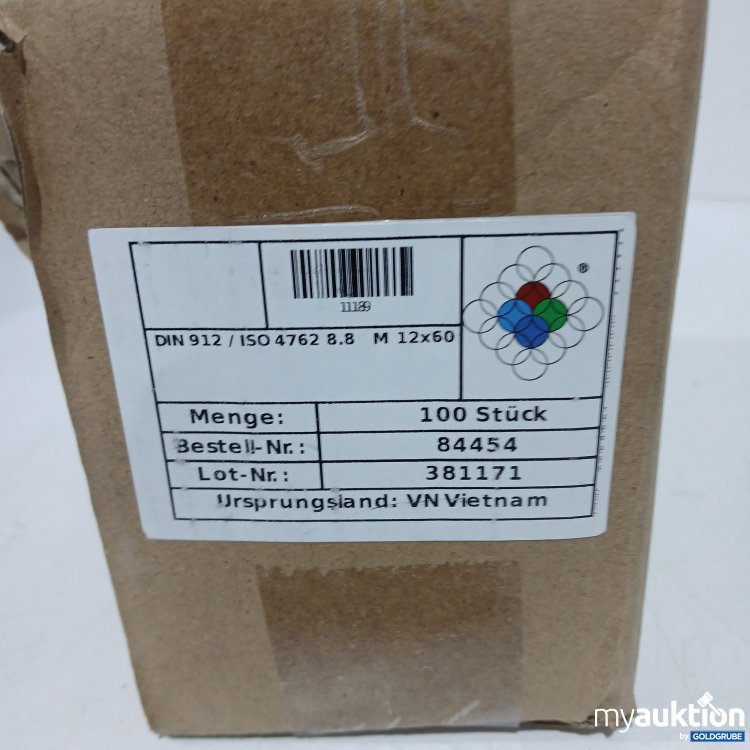 Artikel Nr. 896906: Zylinderschrauben mit ISK M12x60 100stk 