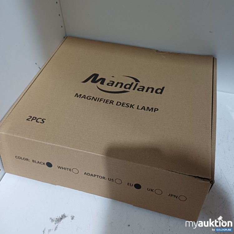 Artikel Nr. 986906: Mandland Tischlampe, schwarz, Vergrößerungsglass