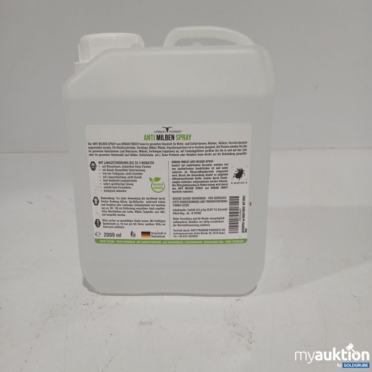 Artikel Nr. 802907 Artikel Nr. 802907: Urban Forest Anti Milben Spray 2000ml