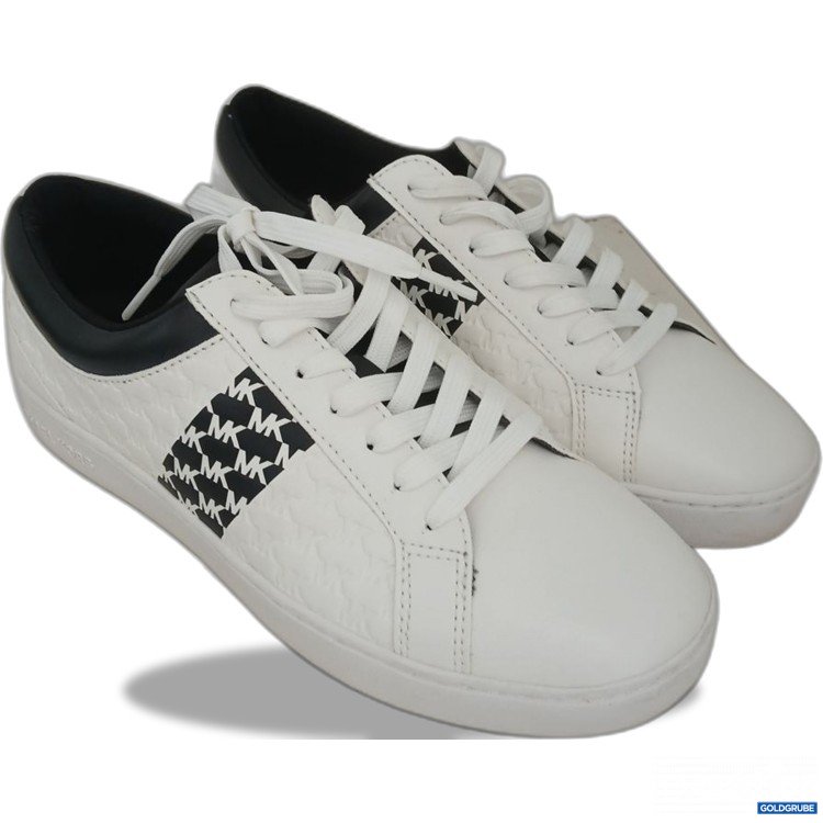 Artikel Nr. 954907: Michael Kors Juno Stripe Lace Up Sneaker Schwarz-Weiß