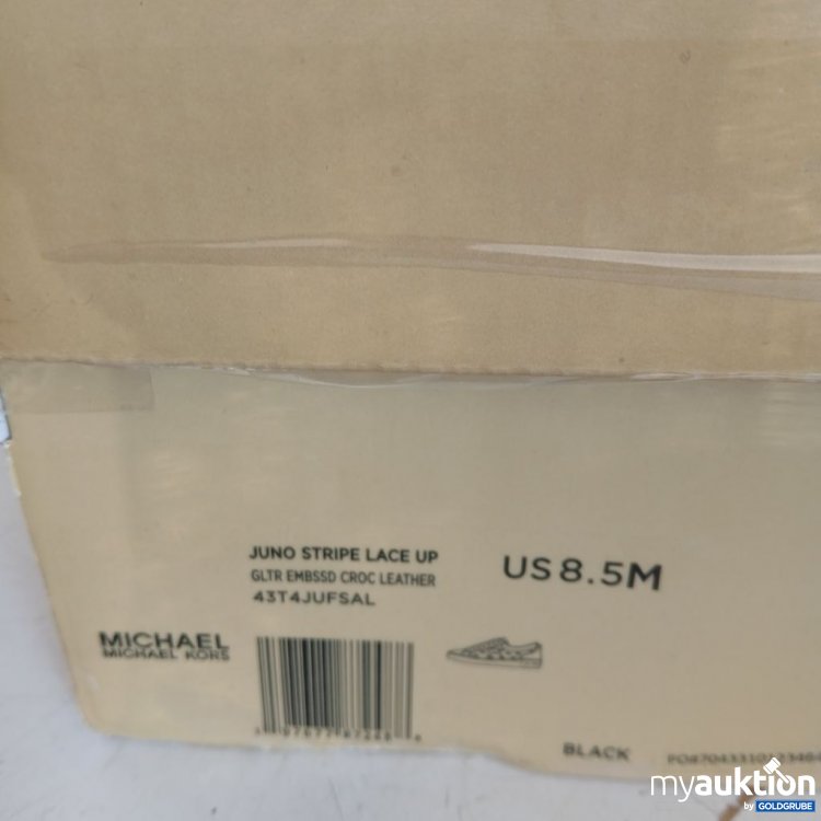 Artikel Nr. 954907: Michael Kors Juno Stripe Lace Up Sneaker Schwarz-Weiß