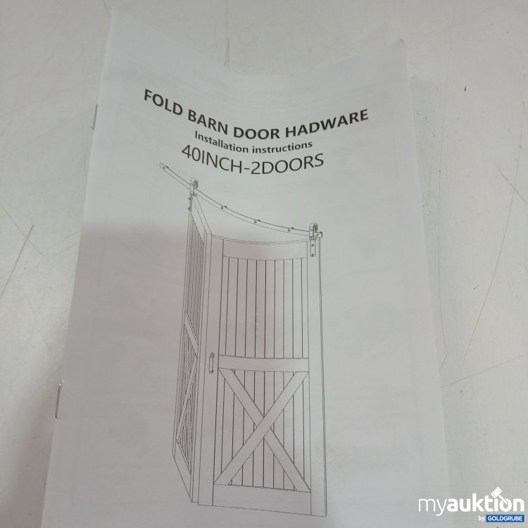 Artikel Nr. 957907: Beschläge für Fallttüren 40 Zoll - 2 Türen 