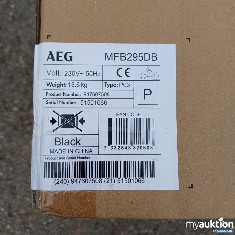 Artikel Nr. 960907: AEG Mikrowelle MFB295DB 