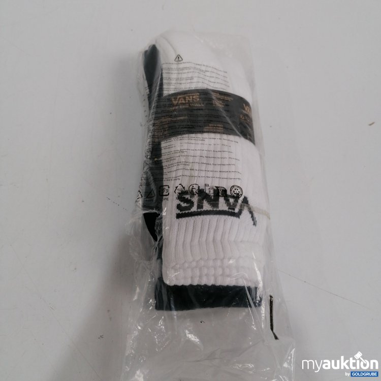 Artikel Nr. 442909: Vans Socken 3 Paare, weiß, schwarz, Kariert 