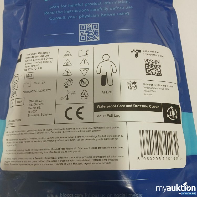 Artikel Nr. 882909 Artikel Nr. 882909: Bloccs Waterproof Cast and Dressing Cover