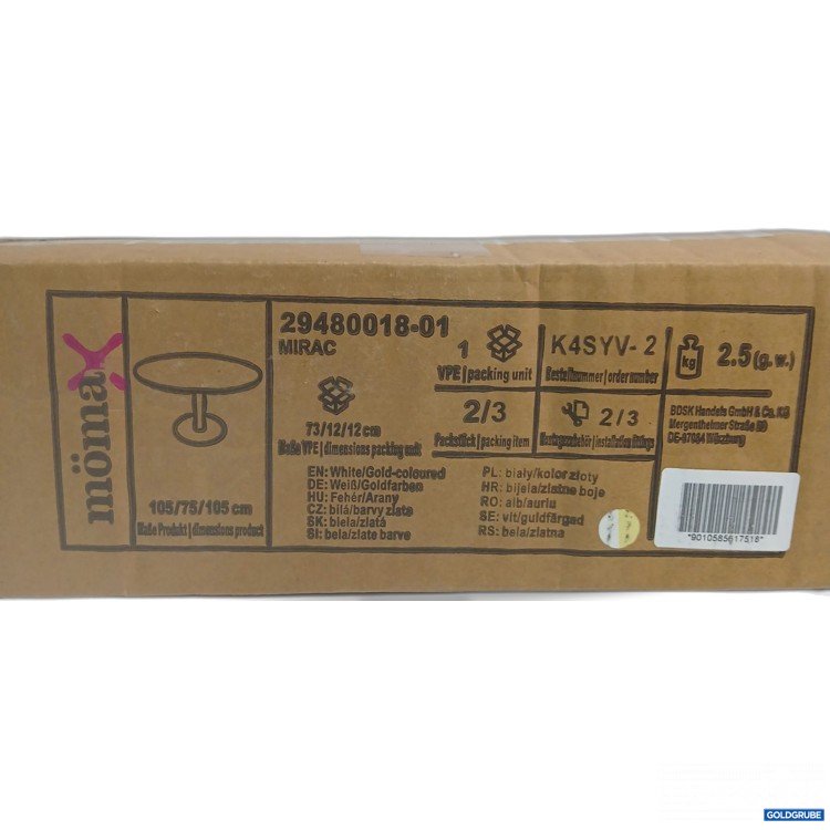 Artikel Nr. 956909: Mömax Mirac 29480018-01 weiß/goldfarben 