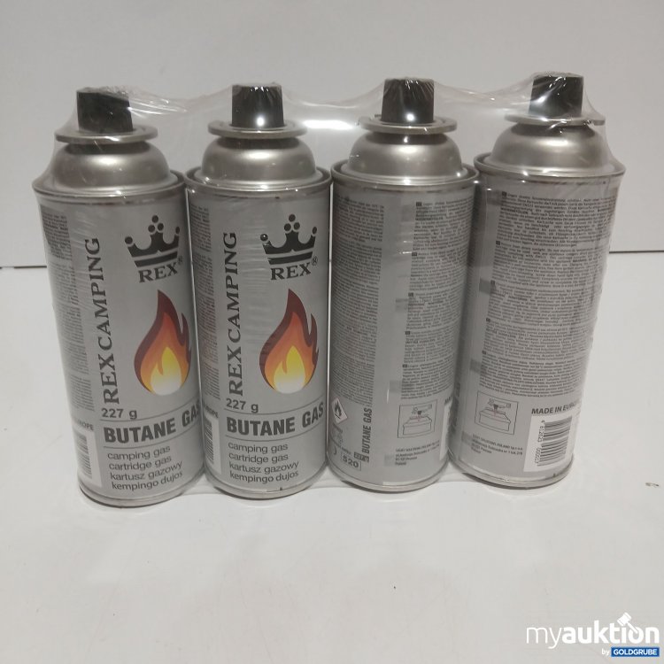 Artikel Nr. 970909 Artikel Nr. 970909: Rex Camping Butane Gas 4x227g