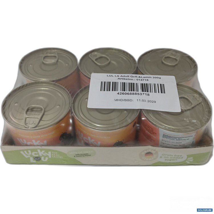 Artikel Nr. 976909 Artikel Nr. 976909: Lucky Lous Adult Geflügel & Lamm 6×200g