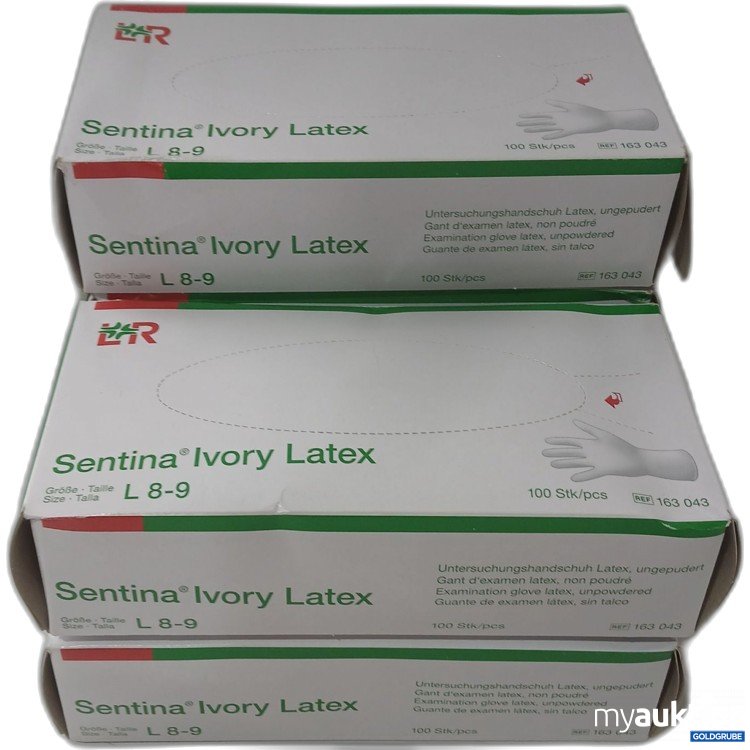 Artikel Nr. 982909 Artikel Nr. 982909: LR Sentina Ivory Latex Handschuhe Größe L 8-9, 5×100Stk