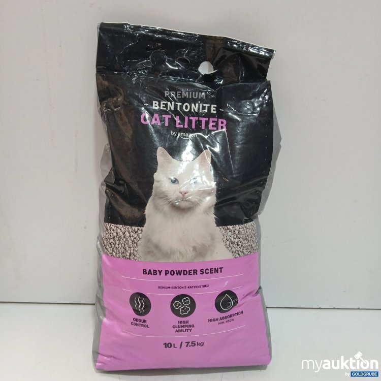 Artikel Nr. 470910: 10 l / 7,5 kg Bentonite Katzenstreu Baby Powder Scent