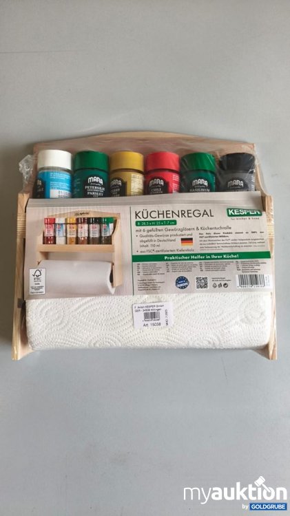Artikel Nr. 928910: Kesper Küchenregal mit Gewürzgläsern und Küchenrolle