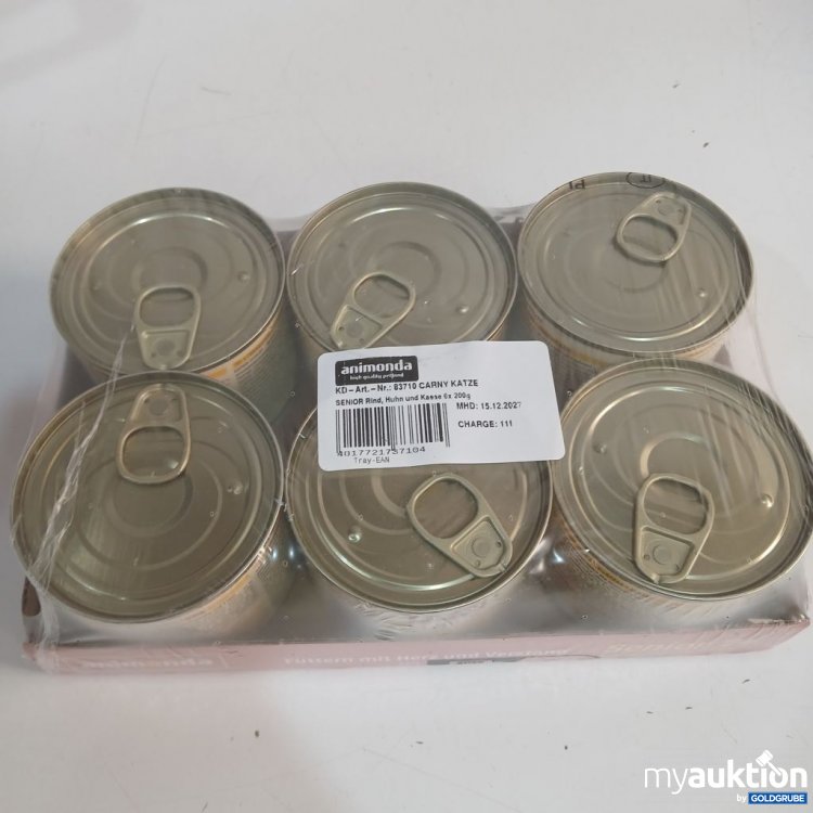 Artikel Nr. 952910: animonda Carny Katzenfutter Senior Rind, Huhn & Käse 6x200 g