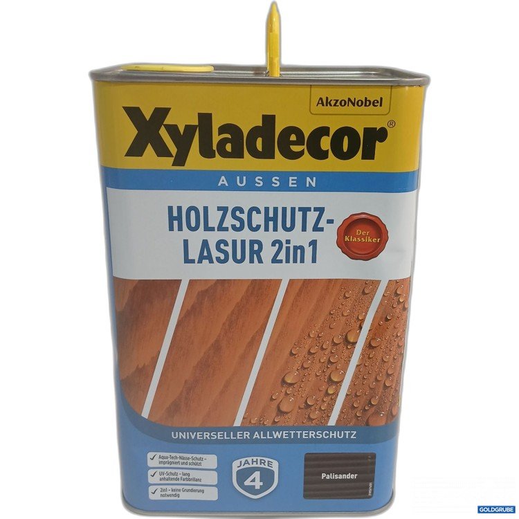 Artikel Nr. 956910: Xyladecor Aussen Holzschutz Lasur 2in1 Palisander 4L 
