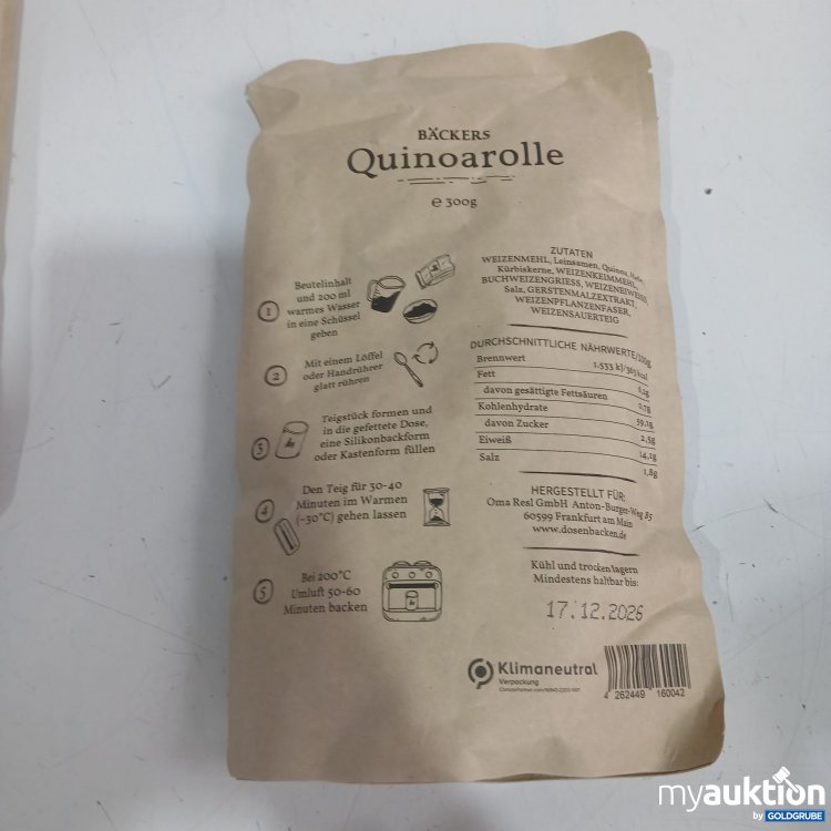 Artikel Nr. 979910 Artikel Nr. 979910: Bäckers Quinoarolle je 300g