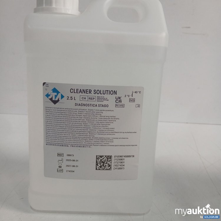 Artikel Nr. 991910 Artikel Nr. 991910: STA Cleaner Solution Diagnostica Stago 2,5L