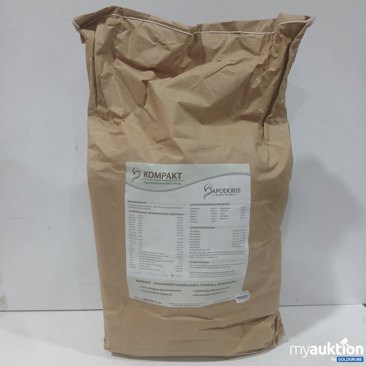 Artikel Nr. 471911 Artikel Nr. 471911: Sapodoris Kompakt Ergänzungsfuttermittel für Pferde 14 kg