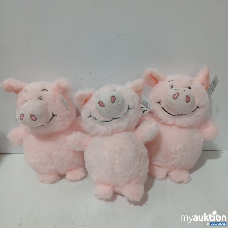 Artikel Nr. 524911: Kuscheltier Schweinchen Glücksbringer rosa 3 Stk.