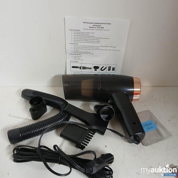 Artikel Nr. 824911 Artikel Nr. 824911: Tragbarer Autostaubsauger Model ZFCC-80W
