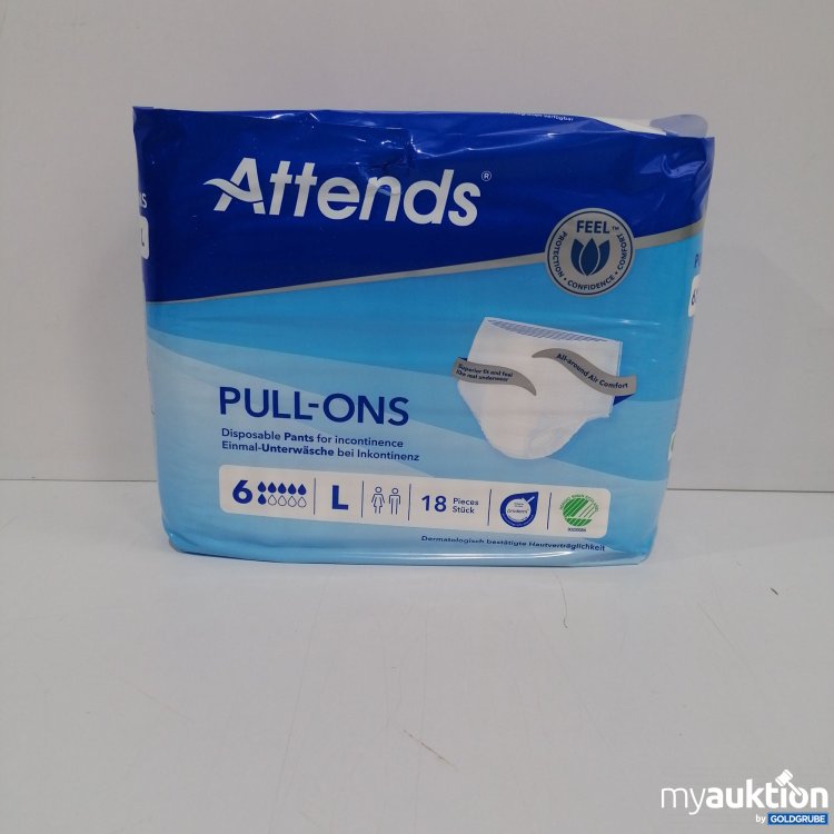 Artikel Nr. 825911 Artikel Nr. 825911: Attends Pull ons 6 L, 18 Stk.