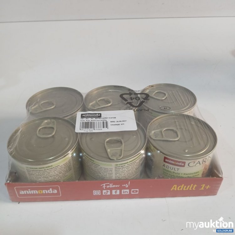 Artikel Nr. 952911 Artikel Nr. 952911: animonda Adult 1+ Katzenfutter Huhn, Pute, Kaninchen 6x200 g