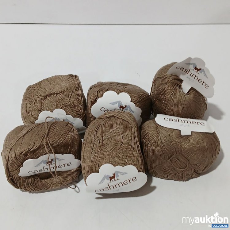 Artikel Nr. 961911: cashmere Garn 6 Stück braun