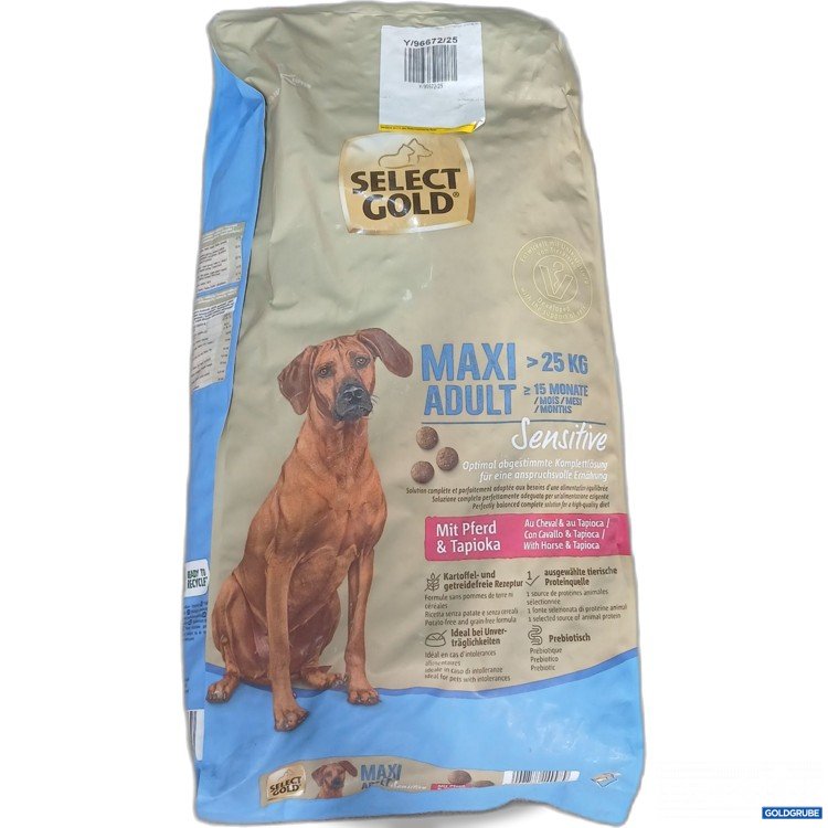 Artikel Nr. 990911: Select Gold Maxi Adult Hundefutter sensitive mit Pferd & Tapioka 12kg 