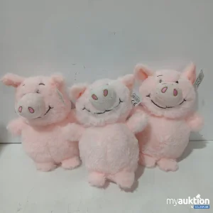 Artikel 524911: Kuscheltier Schweinchen Glücksbringer rosa 3 Stk.