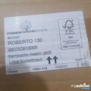 Auktion Massivline & more Bankteil Roberto 130 