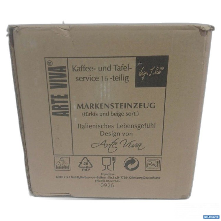 Artikel Nr. 468912 Artikel Nr. 468912: ARTE VIVA Kaffee- und Tafelservice 16-teilig türkis & beige sortiert 81428663