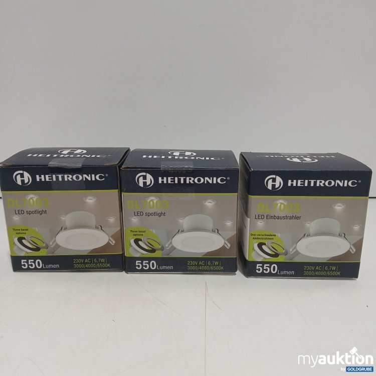 Artikel Nr. 522912: Hektronic DL7003 LED Spotlight 3Stk 550 Lumen 