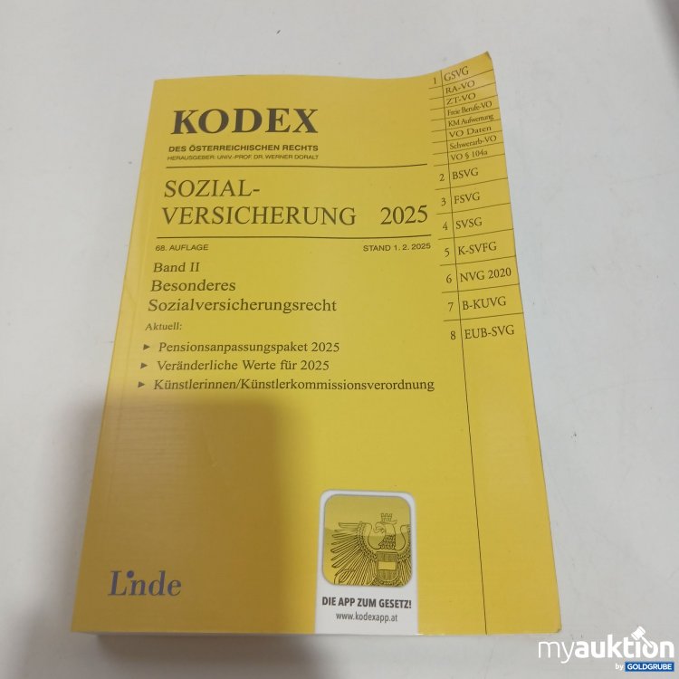 Artikel Nr. 851912 Artikel Nr. 851912: Kodex Sozialversicherung 2025