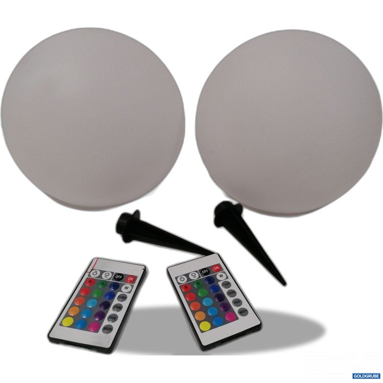 Artikel Nr. 881912: 2Stk LunarTec  Solar LED Leuchtkugel