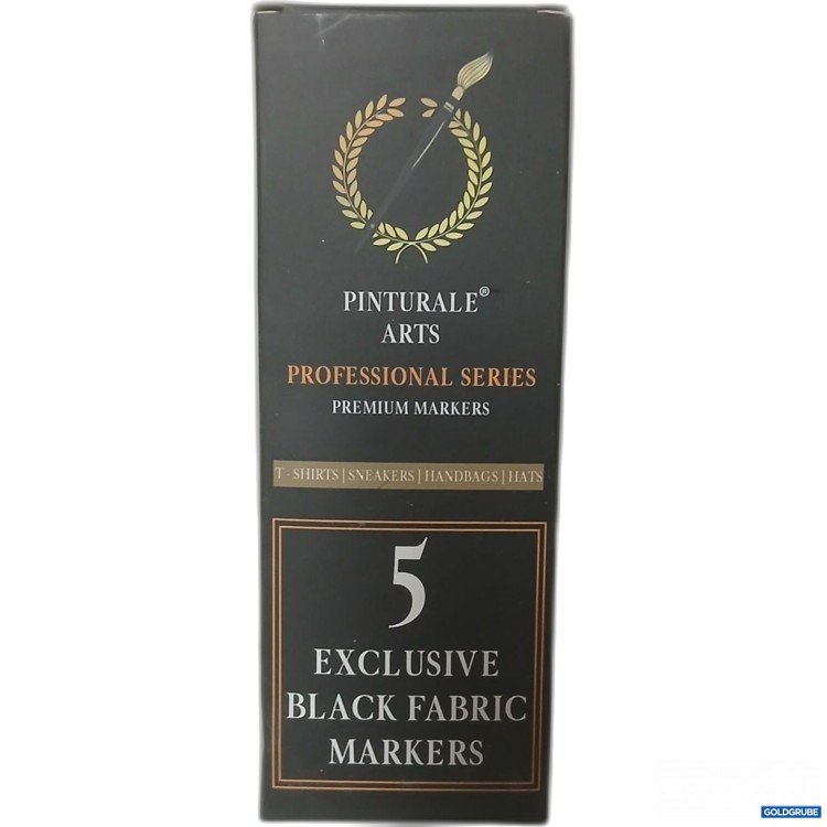 Artikel Nr. 912912: Pinturale Arts 5 Exclusive Black Fabric Markers 