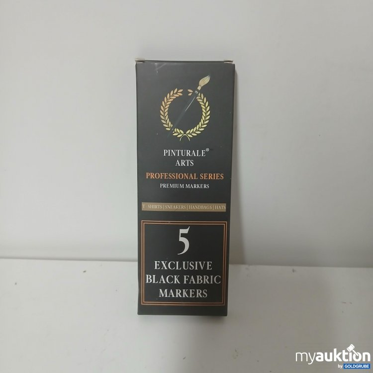 Artikel Nr. 912912: Pinturale Arts 5 Exclusive Black Fabric Markers 