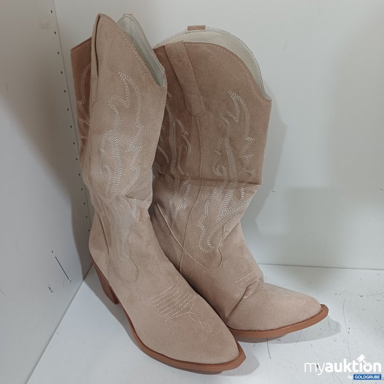 Artikel Nr. 931912 Artikel Nr. 931912: Wildlederoptik-Cowboystiefel, Beige