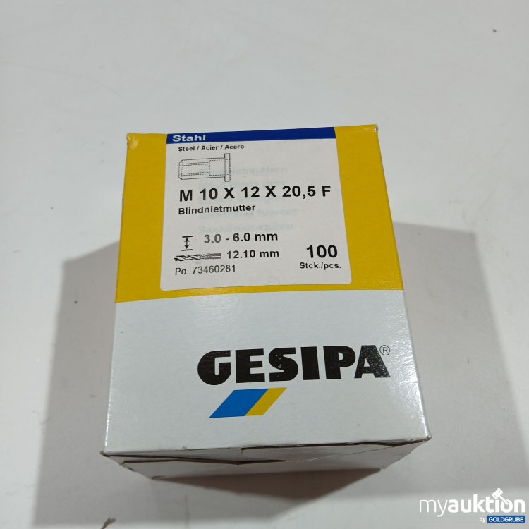Artikel Nr. 394913: Blindnieten Flachrundkopf gerändelt - GESIPA 12x20