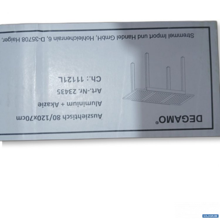 Artikel Nr. 441913: Degamo Ausziehtisch 80/120x70cm 23435 
Aluminium/Akazie