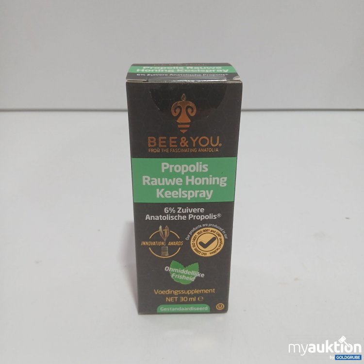 Artikel Nr. 844913 Artikel Nr. 844913: Bee&You Propolis Rauwe Honig Keelspray 30ml