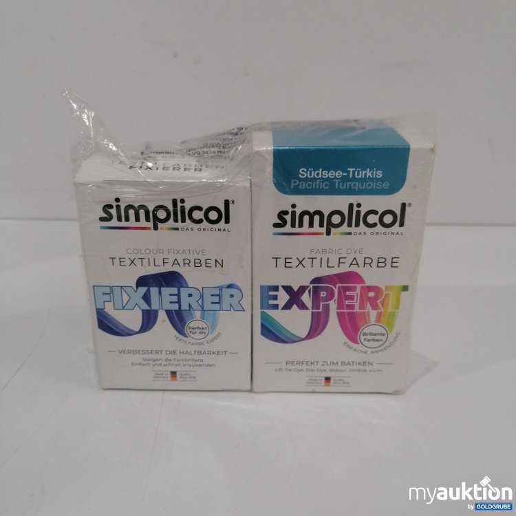 Artikel Nr. 847913: Simplicol Textilfarbe Südsee Türkis und Fixierer