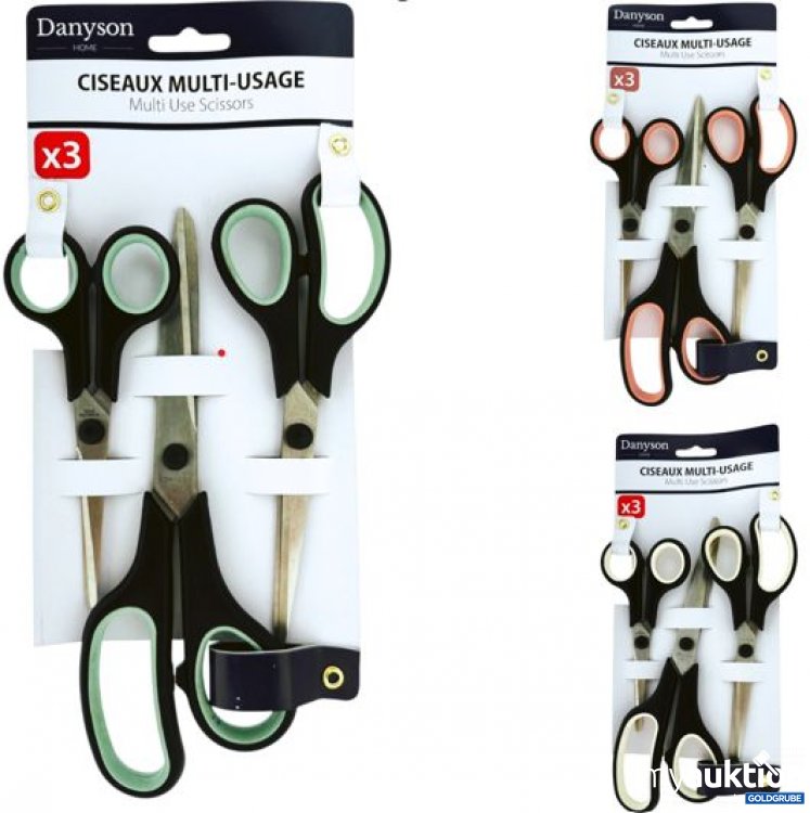 Artikel Nr. 924913: Danyson Multifunktionsschere 21 cm 3er Set